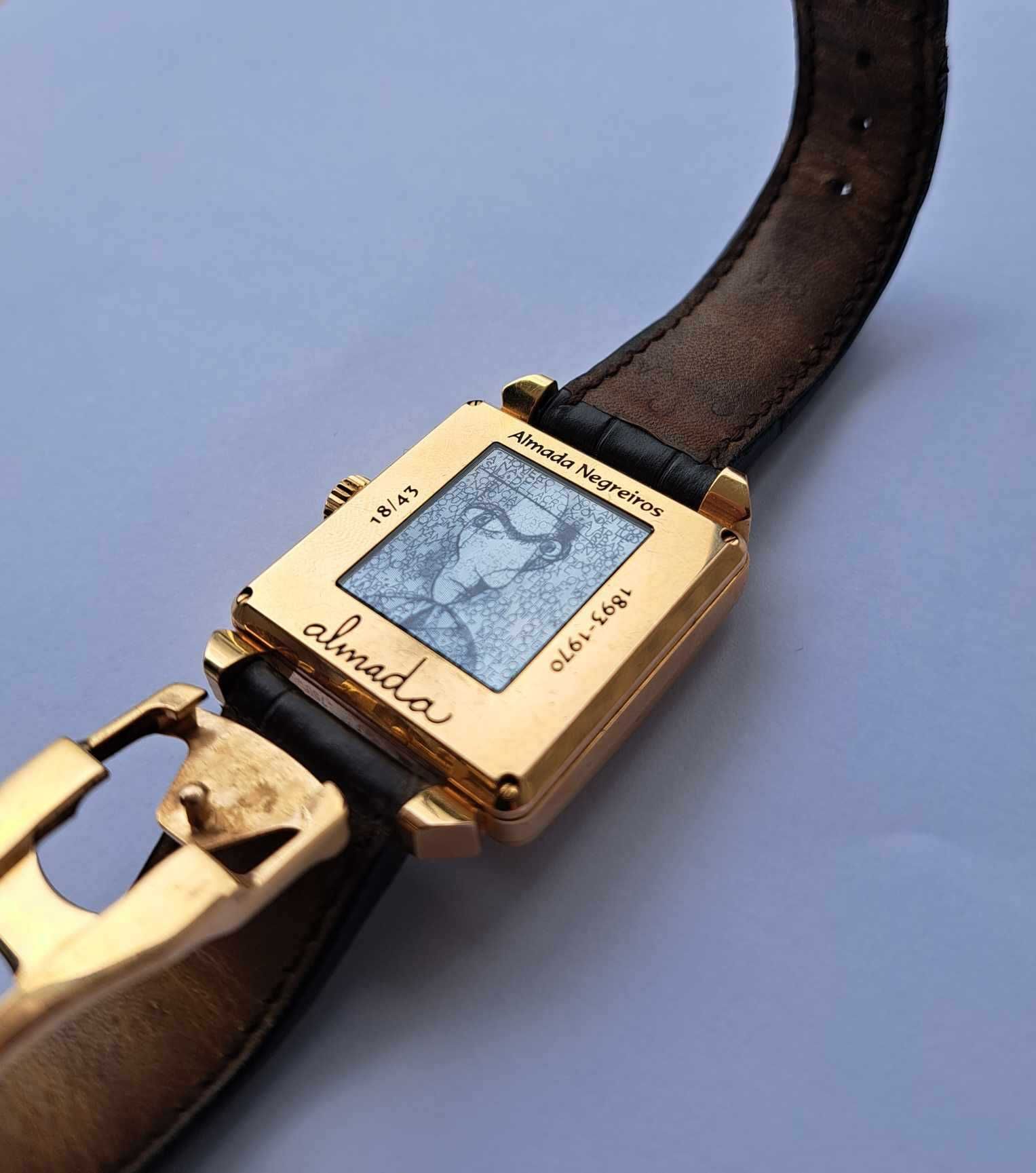 Relógio Omega em ouro edição limitada Almada Negreiros nº18 de 43
