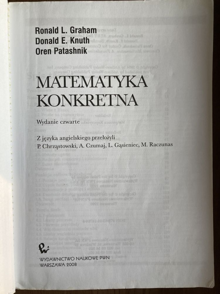 Książka „Matematyka konkretna”