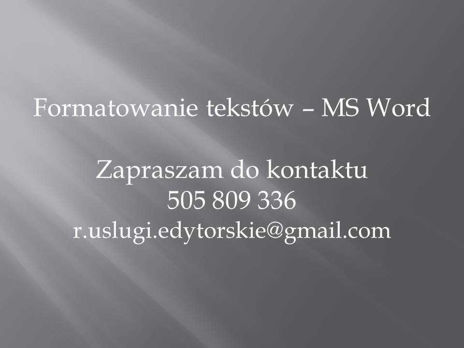 Formatowanie tekstów, przepisywanie, transkrypcja – profesjonalnie!