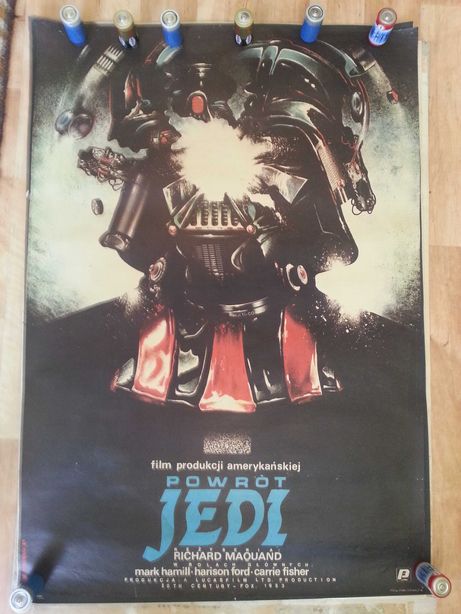 Star Wars plakat filmowy Powrót Jedi oryginalny kolekcjonerski