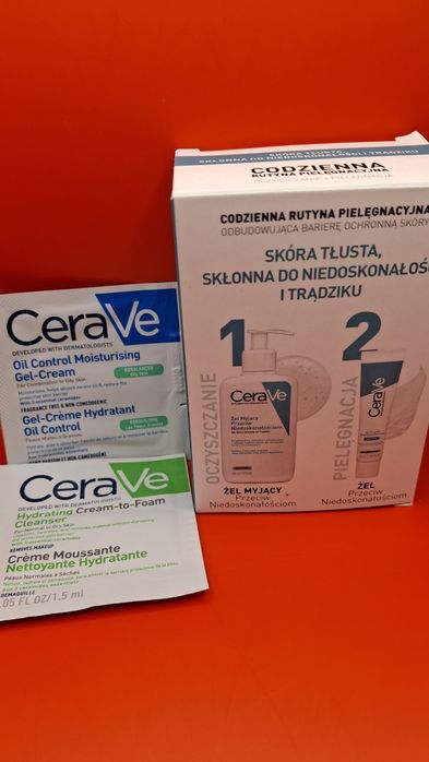 CeraVe krem ‐żel 20ml + Oczyszczanie.