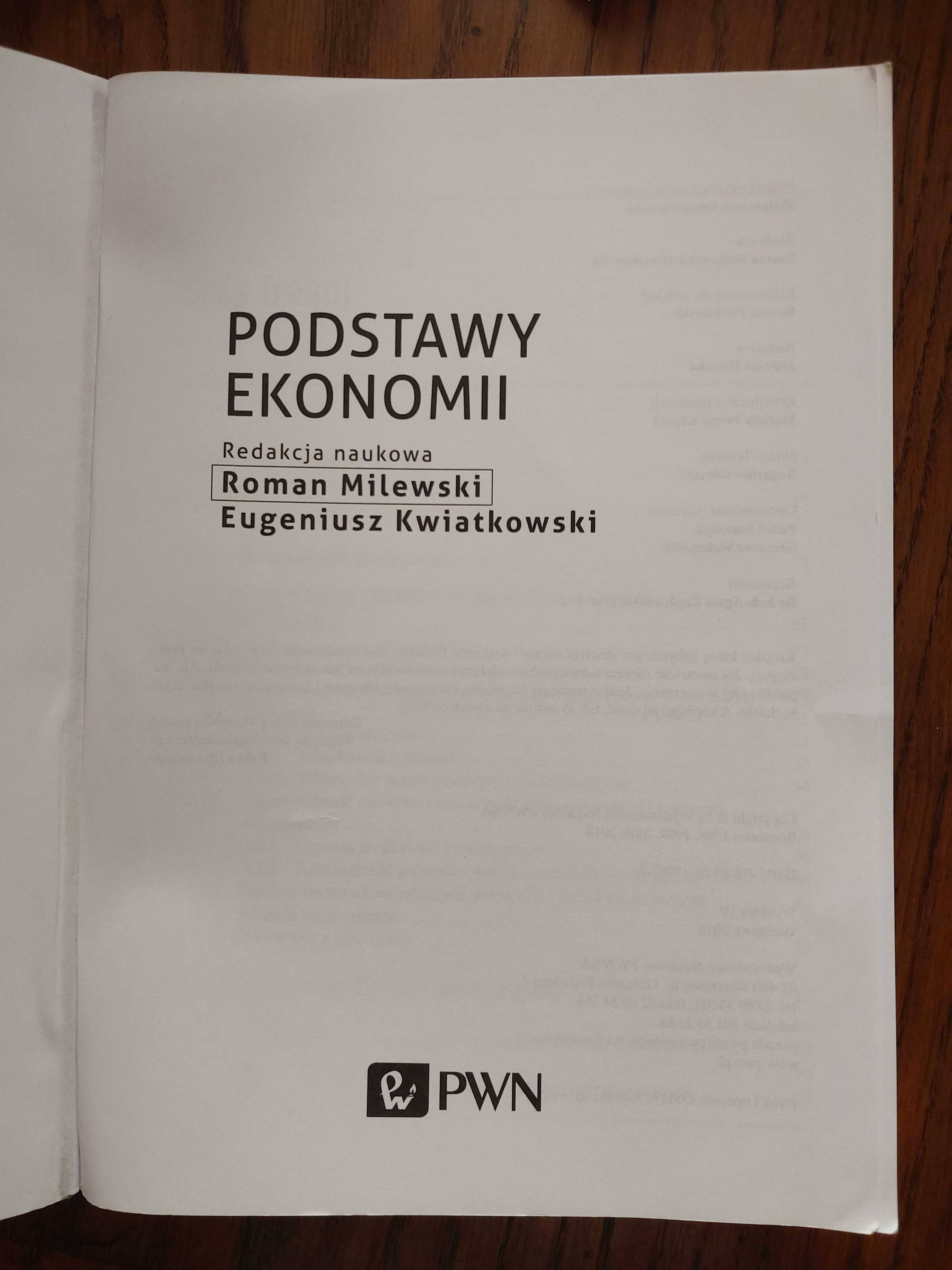 "Podstawy ekonomii" red. nauk. R. Milewski, E. Kwiatkowski