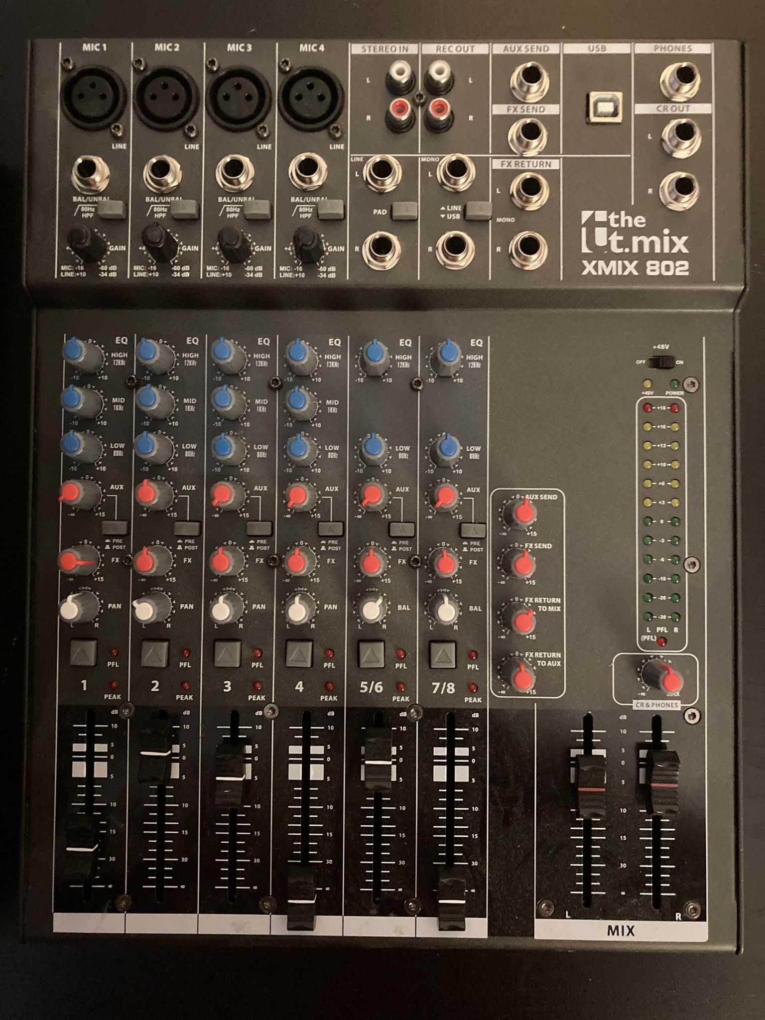 mikser the t.mix mix 802 + mikrofon Superlux PRA D1