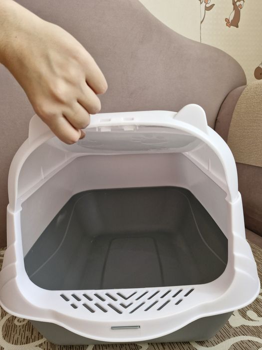 Закритий туалет для котів, кошенят, лоток котячий