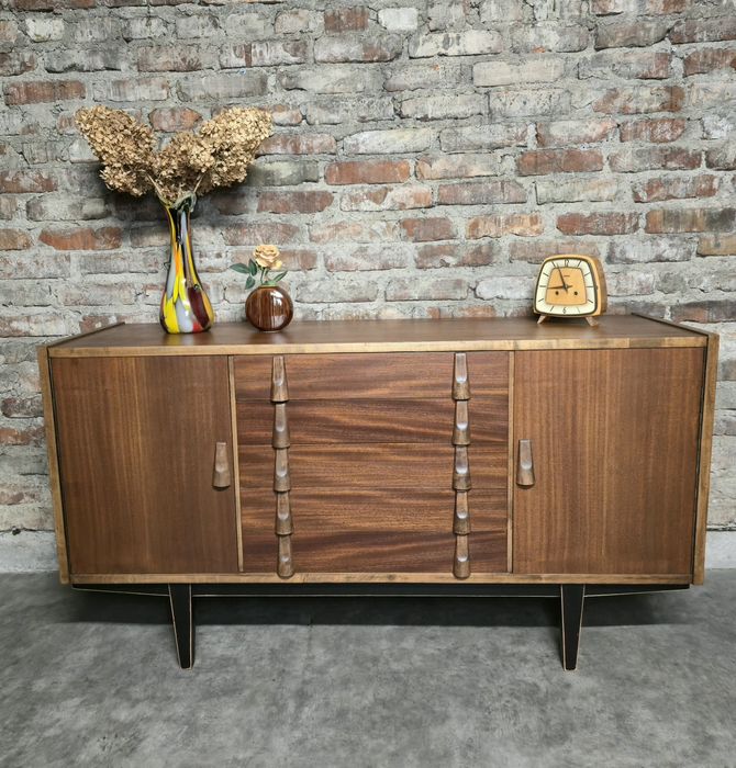 Komoda vintage prl Hałas po renowacji