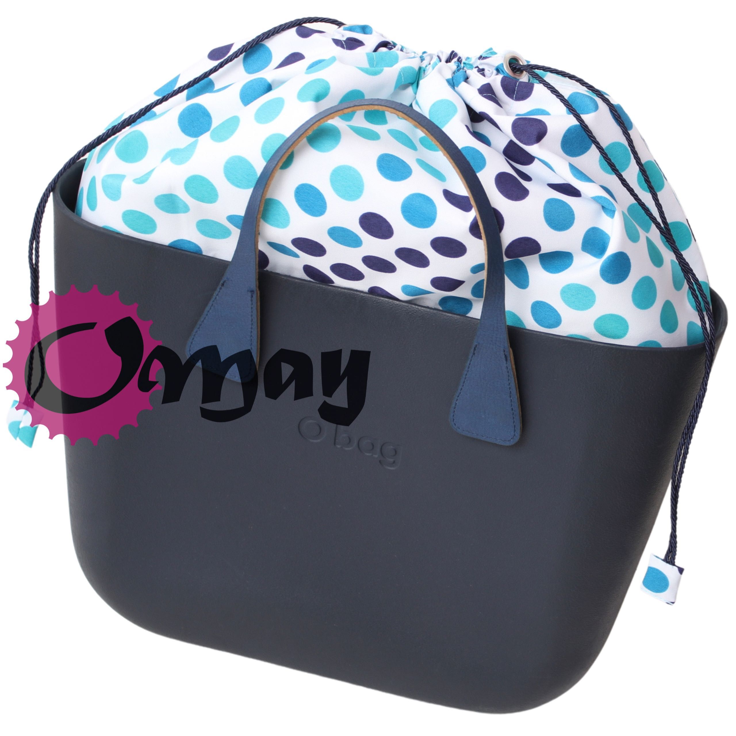 organizer do OBAG STANDARD worek grochy turkus granat 2 kieszenie OMAY