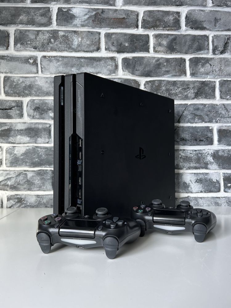 Ps4 Pro 1000 gb - 19 игр / 2 геймпада - пс4 про
