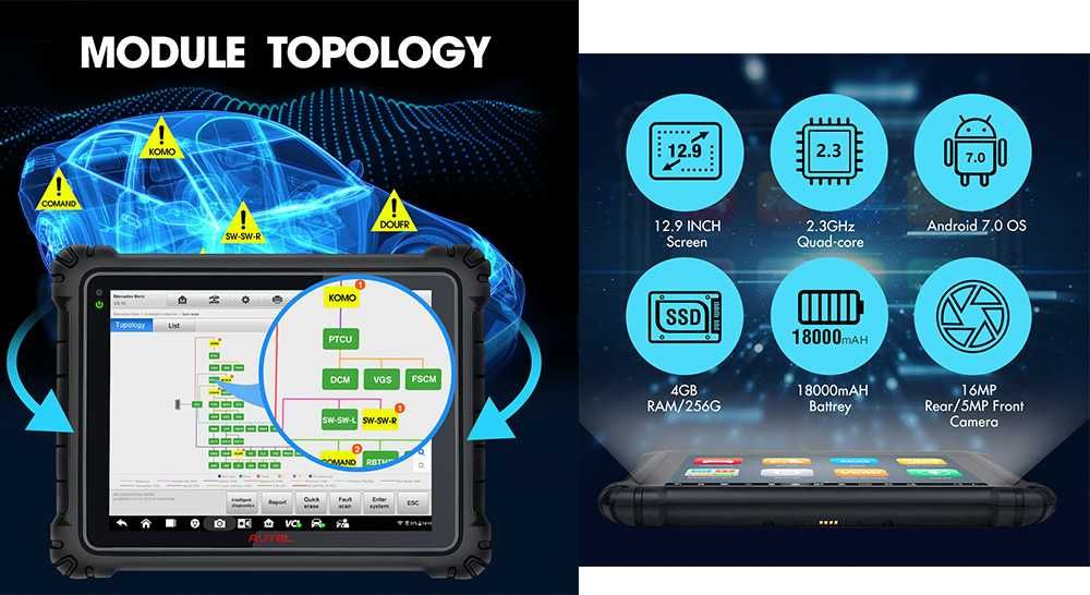 Autel MS Ultra Maq Diagnostico OBD (Topo Gama) VMCI/DoIP/J2534 (NOVO)