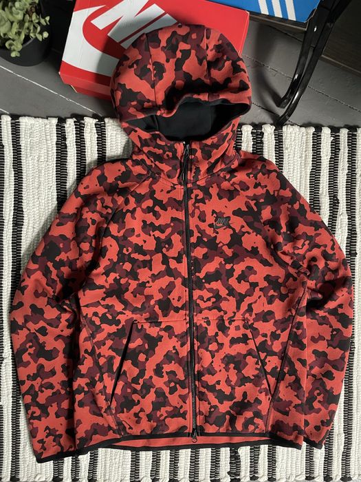 Зип худи Nike tech fleece camo