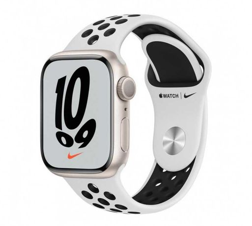 Новий Apple Watch Nike Series 7 GPS + LTE 41mm Starlight (MKHL3)