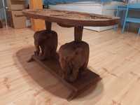 Oryginalny afrykański stolik z mahoniu