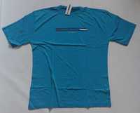 Koszulka męska duży t-shirt męski bawełna NK r. 8XL obwód 136 cm
