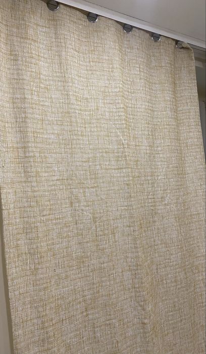 Штора высокая на люверсах 220 см высота