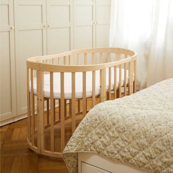 Okrągłe łóżeczko dziecięce  Waldin 7w1