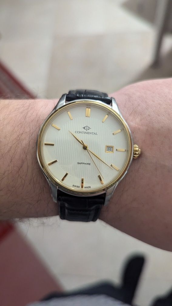 Часы Continental швейцарские, годинник swiss sapphire
