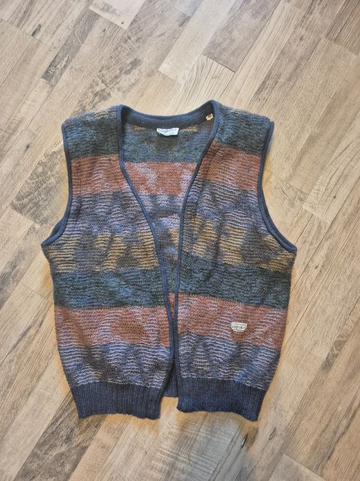 Kamizelka moher wełna vintage