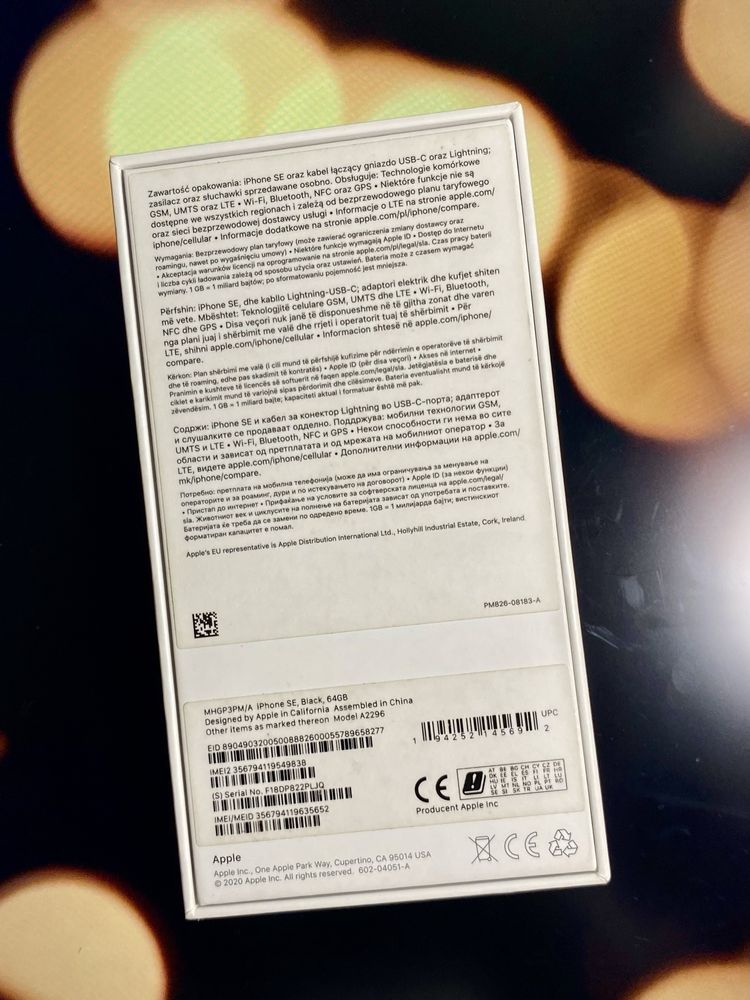 Iphone SE 2020 black 64GB