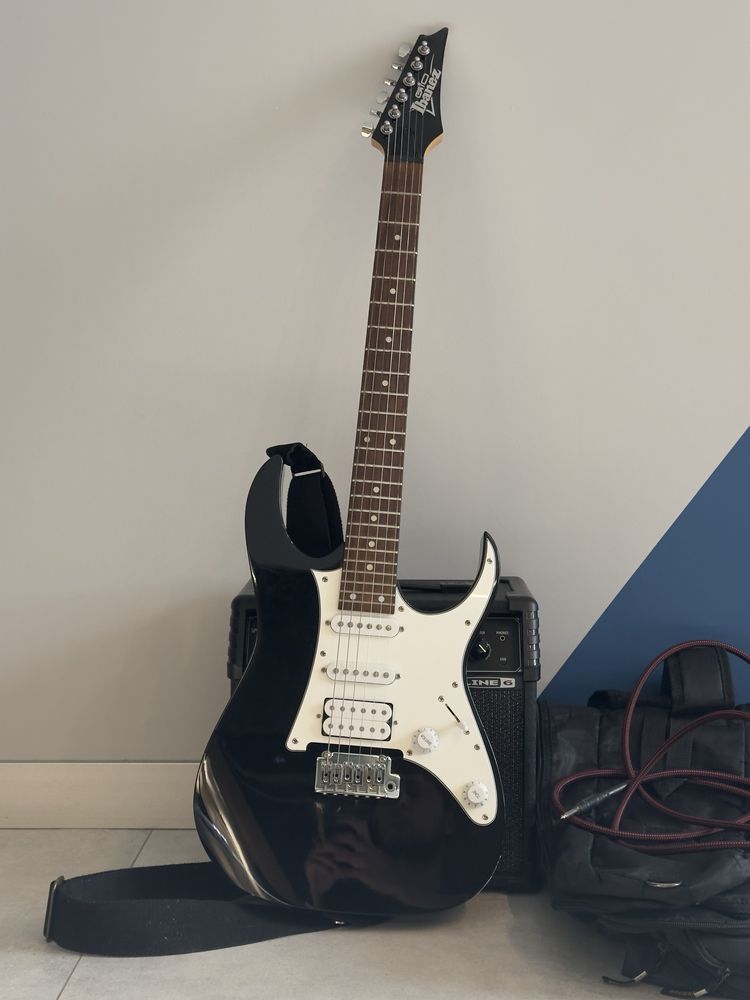 Комплект для игры на гитаре — Ibanez GRX40 + Line 6 Spider V20 MkII