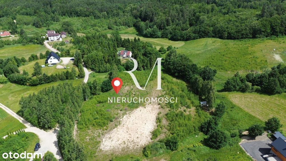 Działka - 12km od trasy S-6 z widokiem na las