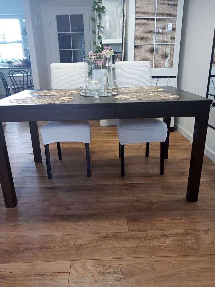 Stół rozkladany wenge ikea