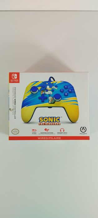 Comando com fios PowerA - Nintendo Switch - Sonic