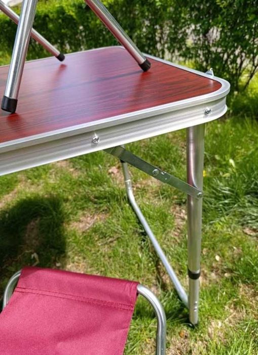 Стол алюминиевый туристический раскладной для пикника + 4 стула