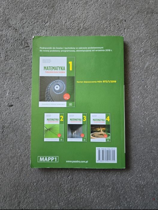 Matematyka 1 podręcznik zakres podstawowy