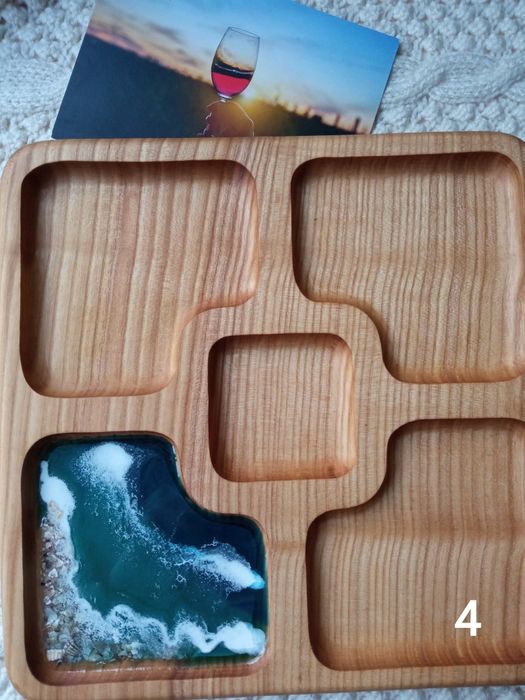 Минажница тарелка винный столик