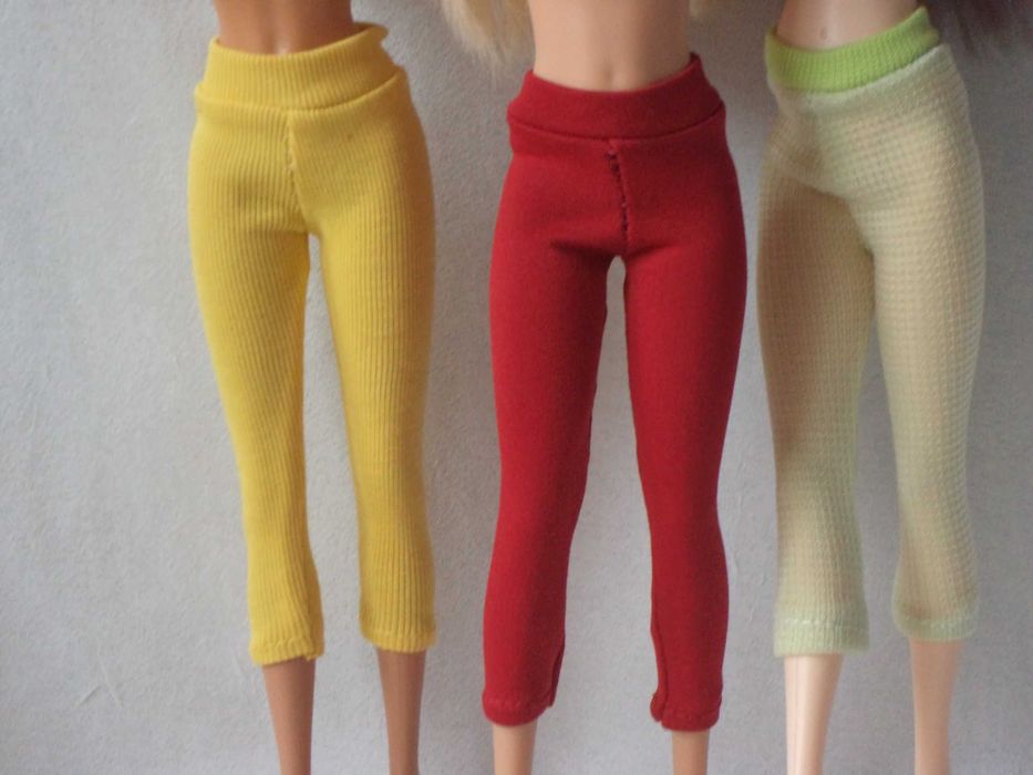 Ubranka dla lalki B. - Trzy pary legginsów !!!