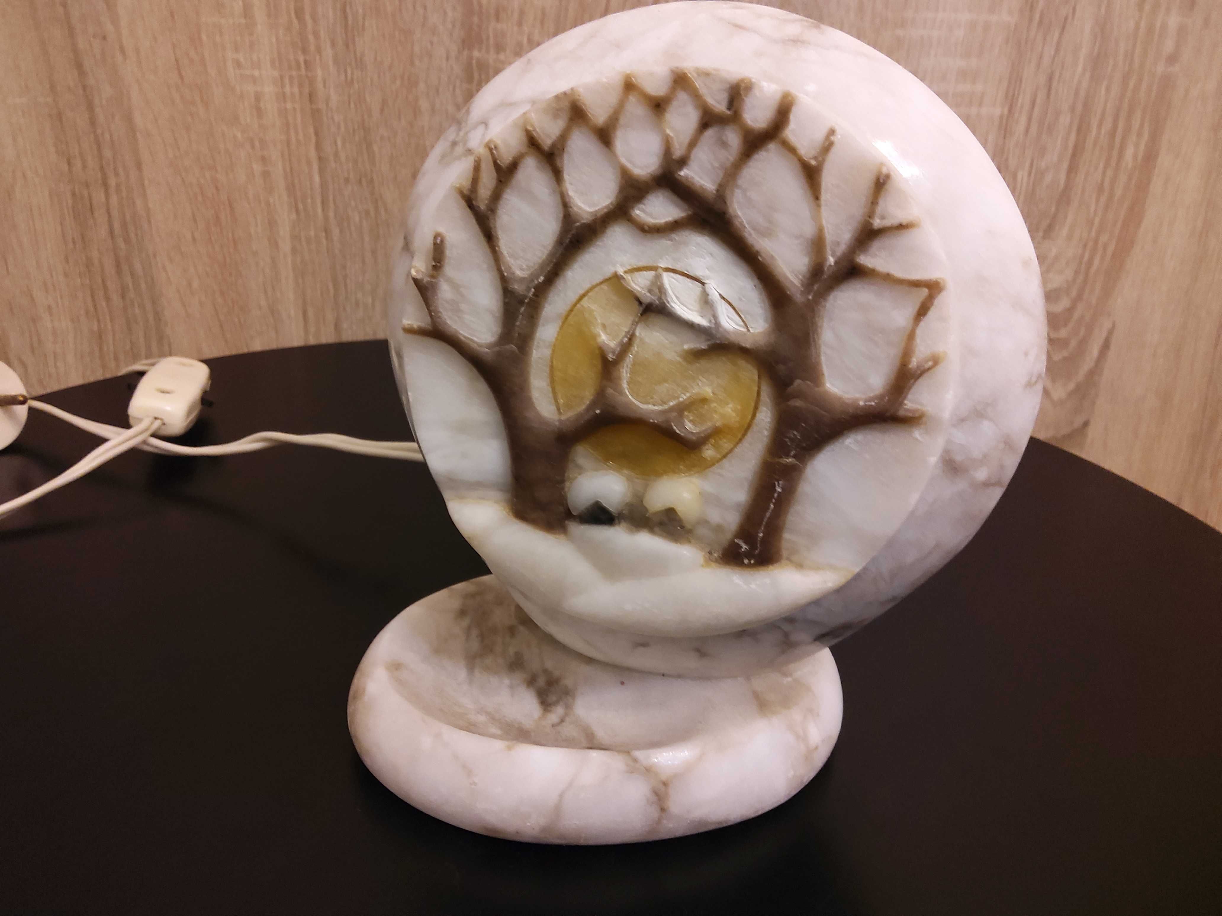Lampka nocna z marmuru