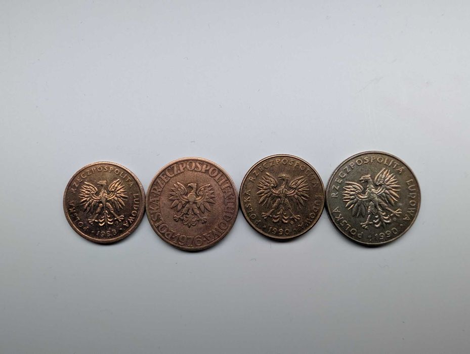 Zestaw 4 monet 2,5,10 i 20zł