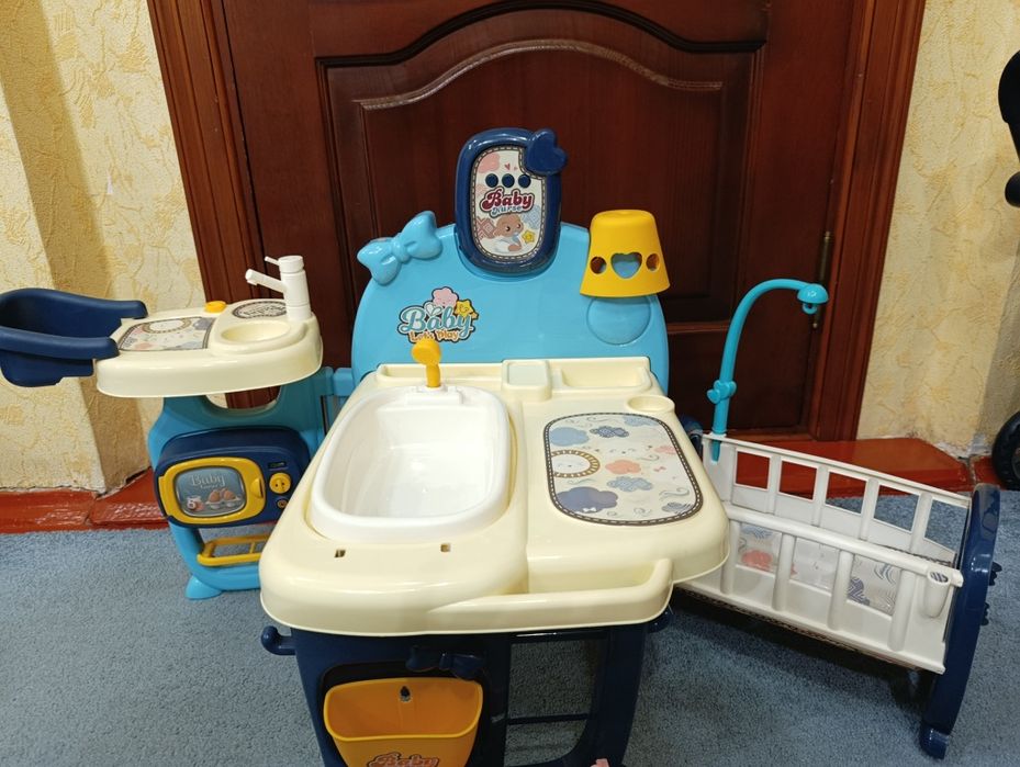 Ігровий центр кімната малюка ліжечко ванночка для пупса