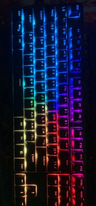 Клавіатура дротова Hator Rockfall 2 Mecha TKL Orange USB Black HTK-52