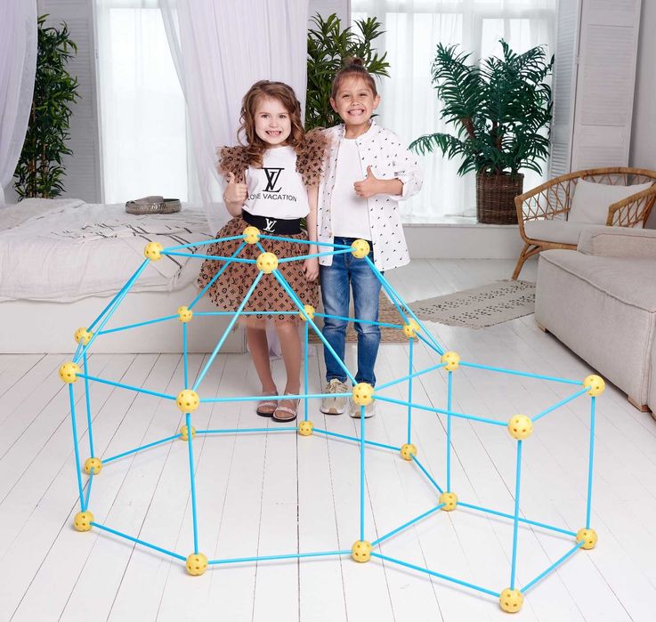 Детский игровой 3D домик-конструктор "Халабуда", 92 детали