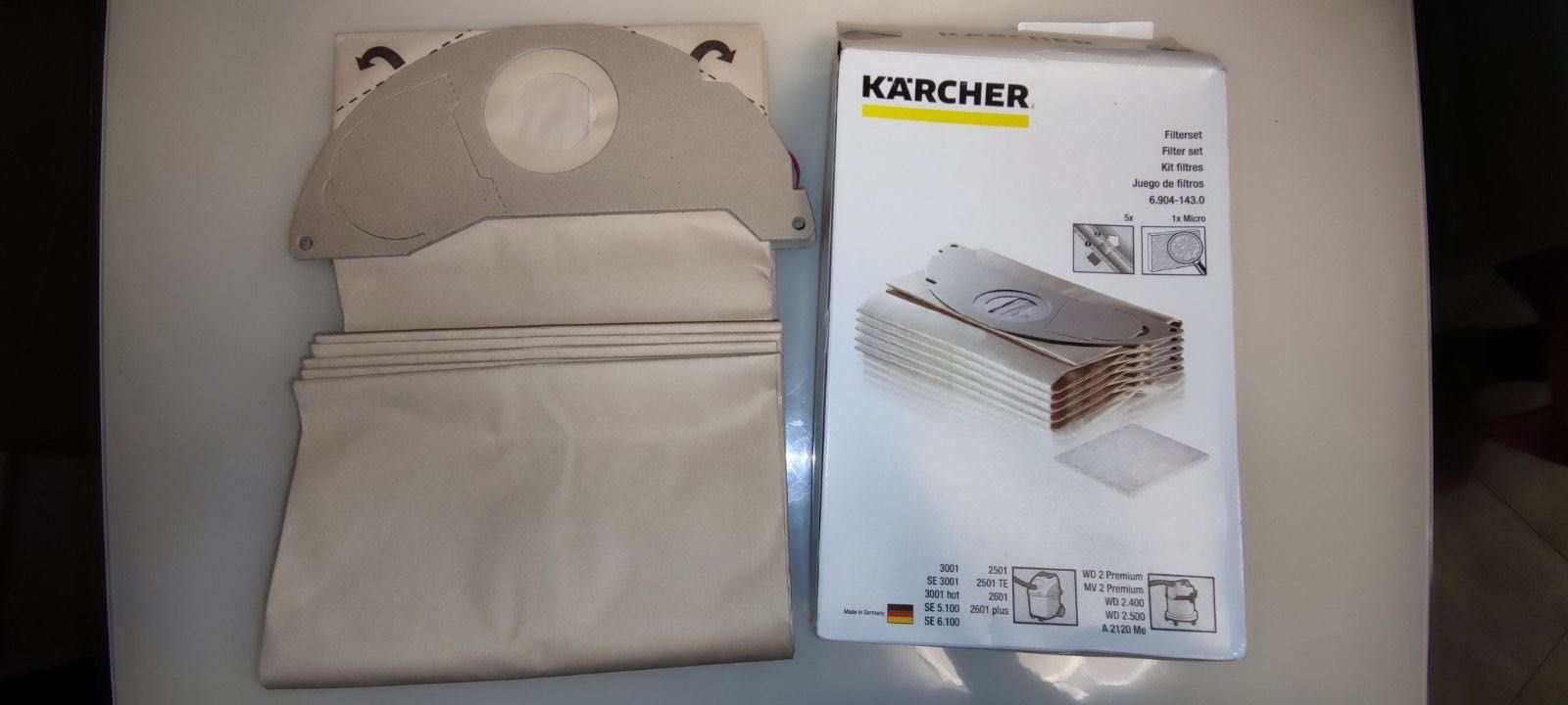 Фільтр та мішки до пилососа karcher