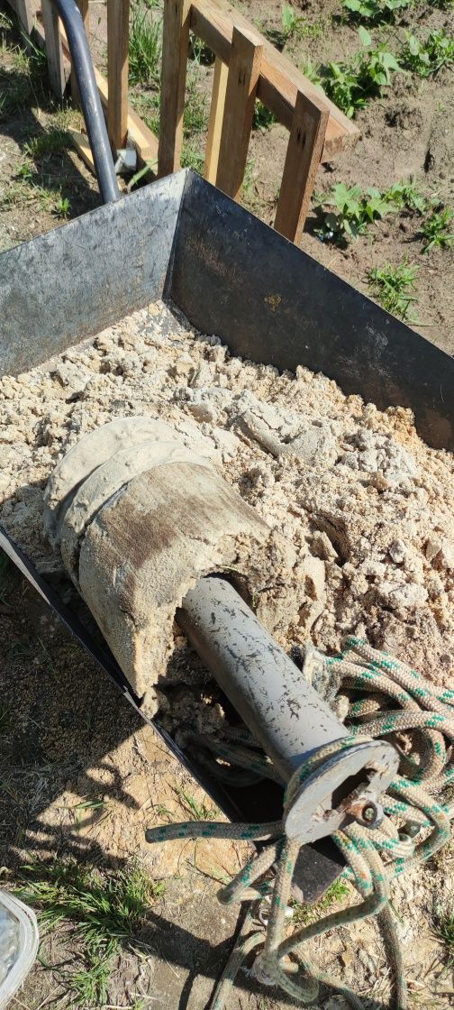 Wiertnica do kopania studni, duży zestaw, dwa wiertła, szlamówka, 10m