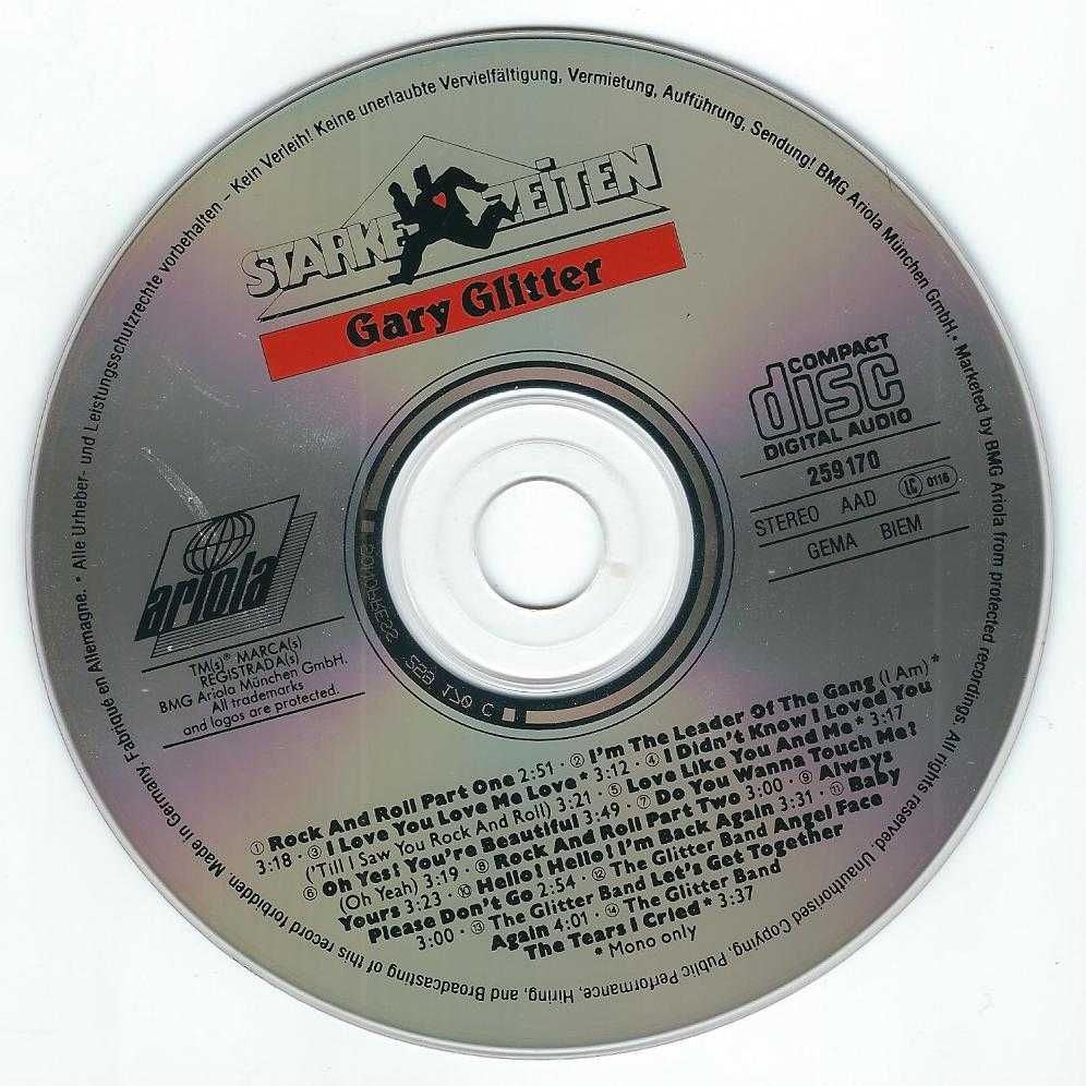 CD Gary Glitter - Starke Zeiten (1988) (Ariola)