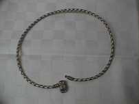 Pulseira original PANDORA pele cinzenta entrançada