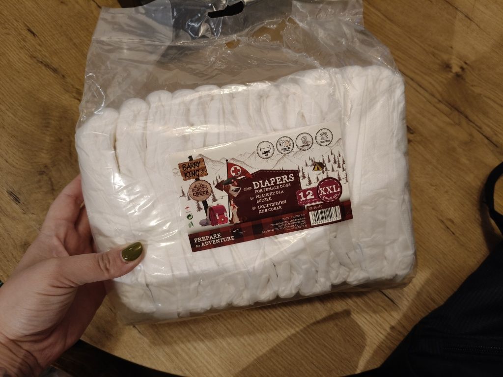 Pieluchy pampersy dla psa XXL