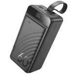 Повербанк зі швидкою зарядкою 22.5W HOCO J123C 60000mAh |3USB