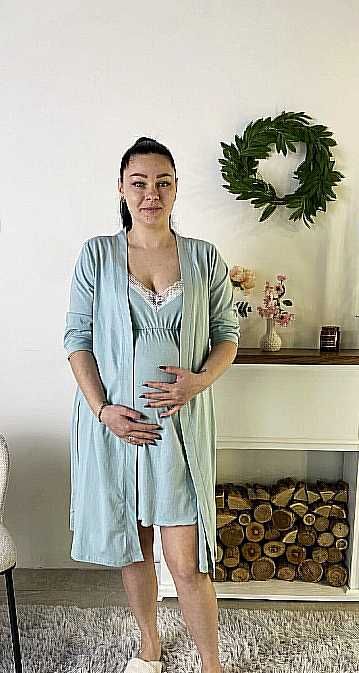 Нічна сорочка для вагітних годуючих комплект для беременных кормящих