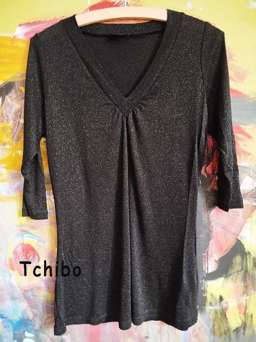 Bluzeczka/tunika z przędzą metalizowaną,Tchibo,rozm38