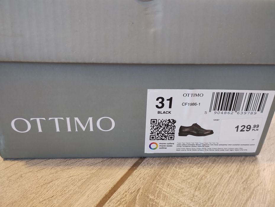 Eleganckie półbuty Ottimo rozm. 32 komunia, wesele