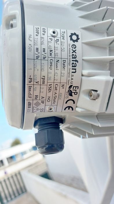 Ventilador extrator 8000 m3h Ar estufas de pintura ,Pecuárias