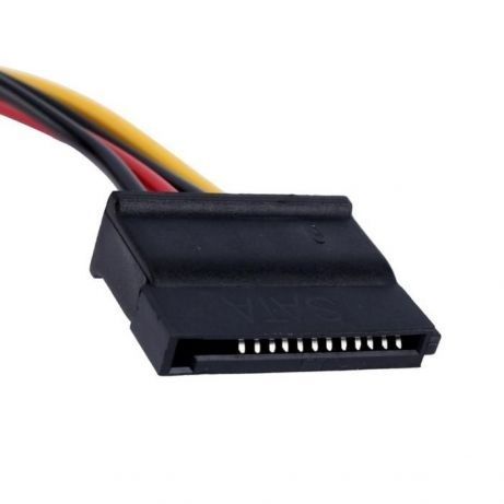 Переходник питания MOLEX IDE 4pin -> SATA 15pin кабель удлинитель сата