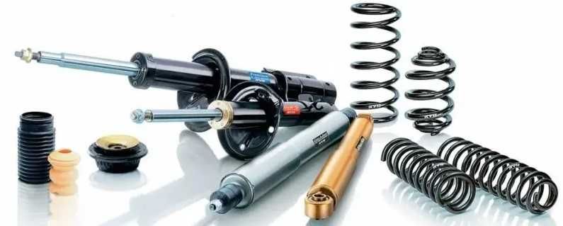 Пружини, опори, амортизатори, стійки, відбійники, пильовики, колодки