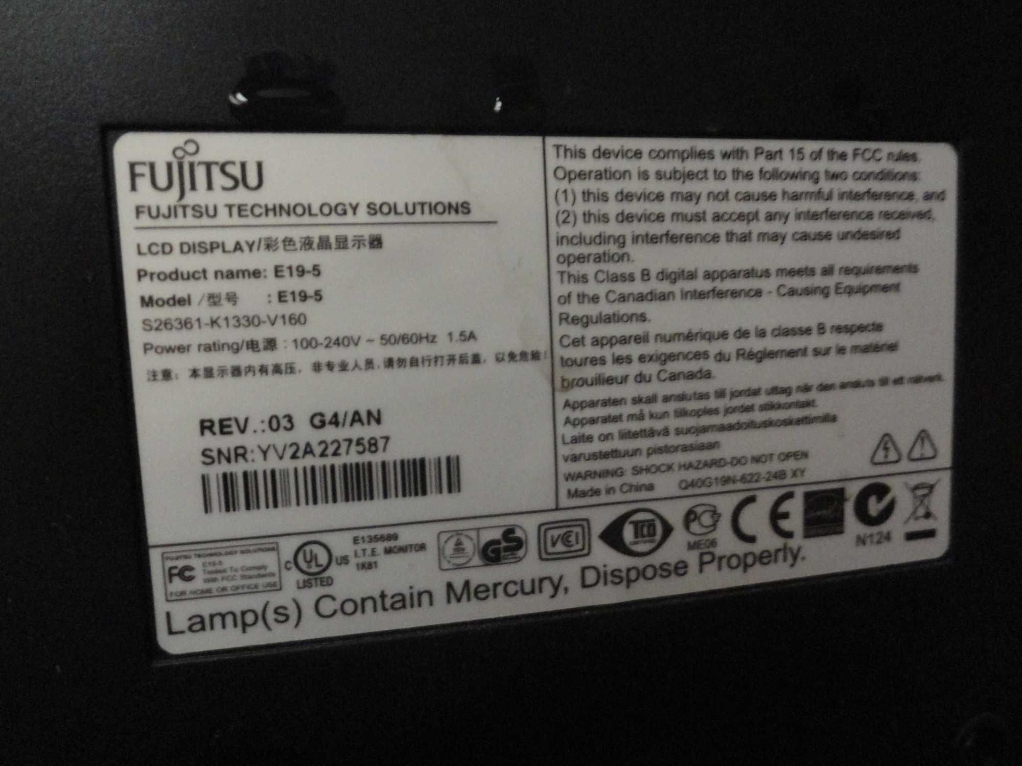 monitor Fujitsu E19-5