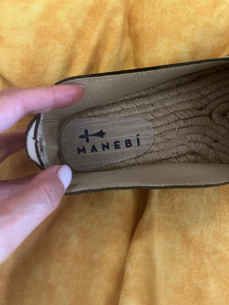 Еспадрилії Manebí Hamptons Olive — оригінал, нові