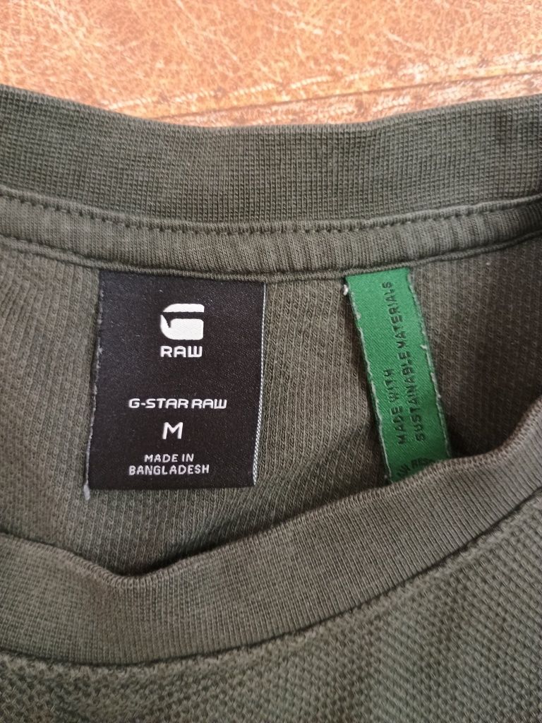 Koszulka Khaki z Długim Rękawem G-star Raw M