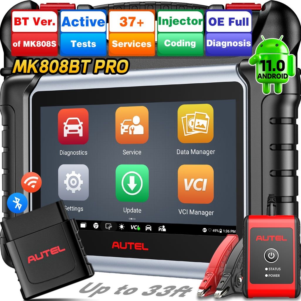 Máquina de diagnóstico Autel Mk808bt pro *PORTUGUÊS* SELADO